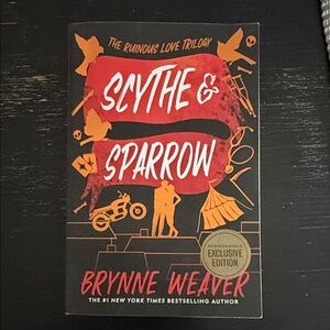 Barnes & Noble Exclusive: Scythe & Sparrow — Black, Red & Orange Cover